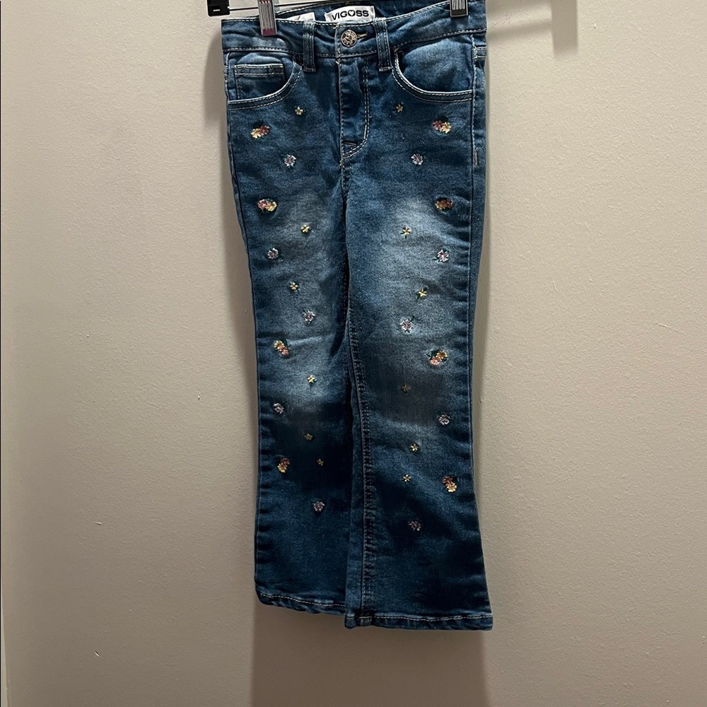 Zunie Blue Denim Jeans with Embroidery - Picture 5 of 8
